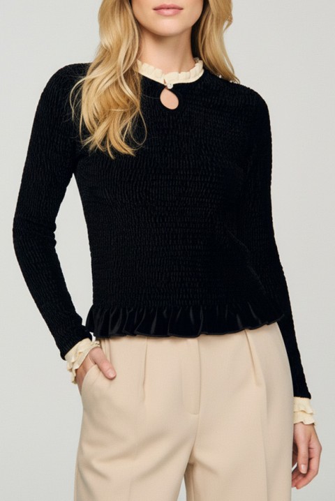 Ženska bluza BROTENDA, Boja: crna, IVET.RS - Nova Kolekcija