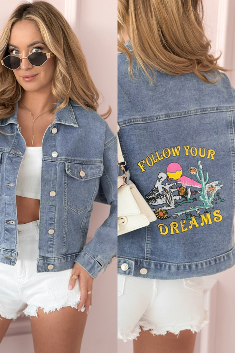 Teksas jakna MAKRAMENZA, Boja: svetloplava, IVET.RS - Nova Kolekcija