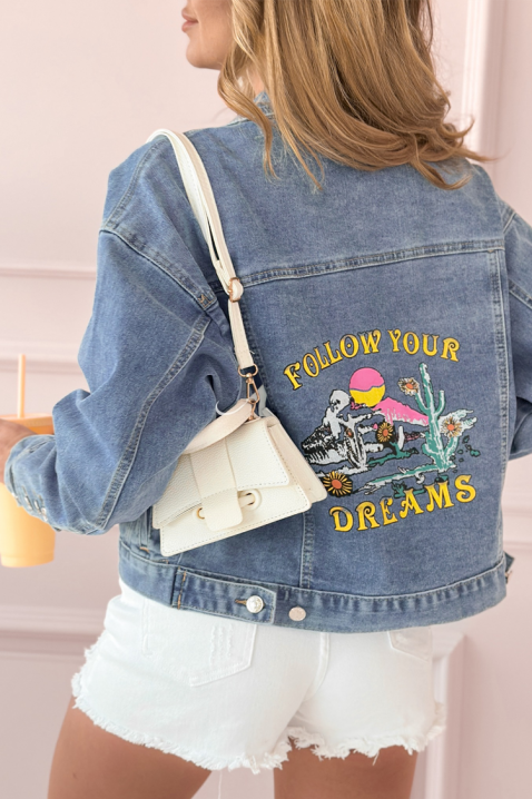 Teksas jakna MAKRAMENZA, Boja: svetloplava, IVET.RS - Nova Kolekcija