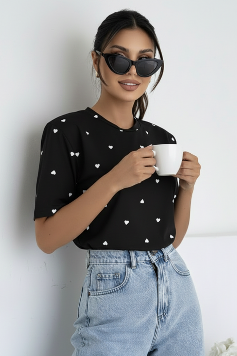 Majica VALELONDA BLACK, Boja: crna, IVET.RS - Nova Kolekcija