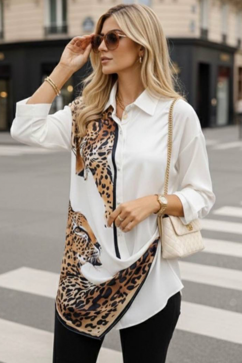 Ženska košulja GENZIOLA, Boja: bela, IVET.RS - Nova Kolekcija