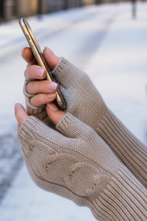 Ženske rukavice TOROLFA BEIGE, Boja: bež, IVET.RS - Nova Kolekcija