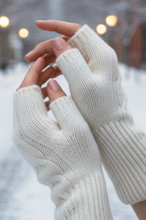 Ženske rukavice TOROLFA WHITE, Boja: bela, IVET.RS - Nova Kolekcija