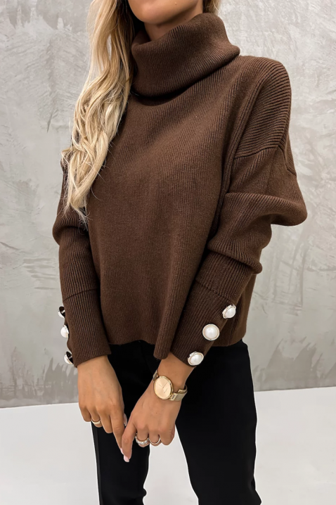 Džemper TENSILDA BROWN, Boja: braon, IVET.RS - Nova Kolekcija