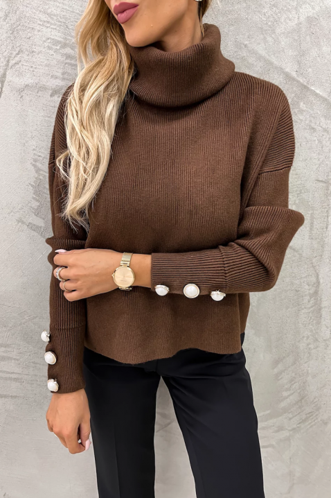 Džemper TENSILDA BROWN, Boja: braon, IVET.RS - Nova Kolekcija