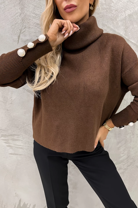 Džemper TENSILDA BROWN, Boja: braon, IVET.RS - Nova Kolekcija