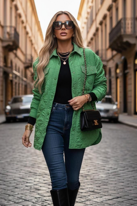 Jakna PLORILDA GREEN, Boja: zelena, IVET.RS - Nova Kolekcija