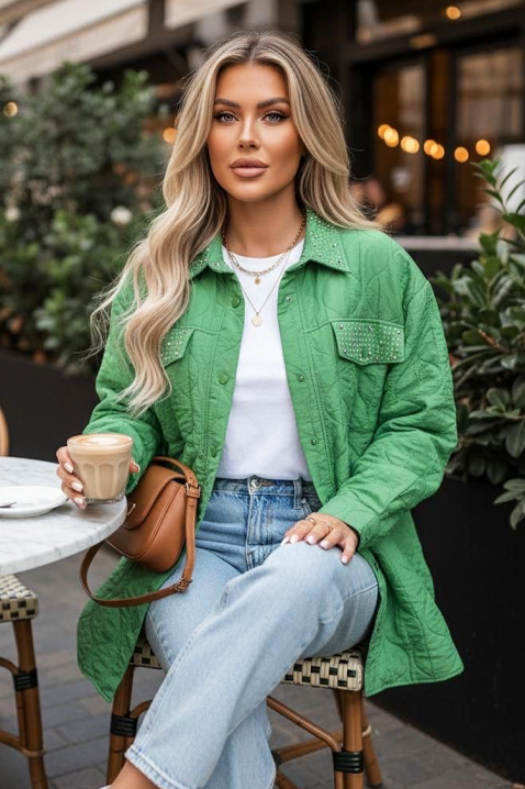 Jakna PLORILDA GREEN, Boja: zelena, IVET.RS - Nova Kolekcija