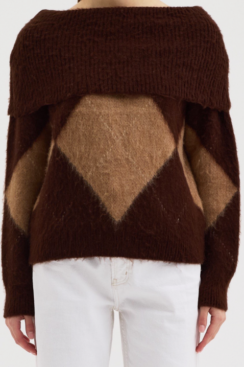 Džemper SEBRENDA BROWN, Boja: braon, IVET.RS - Nova Kolekcija