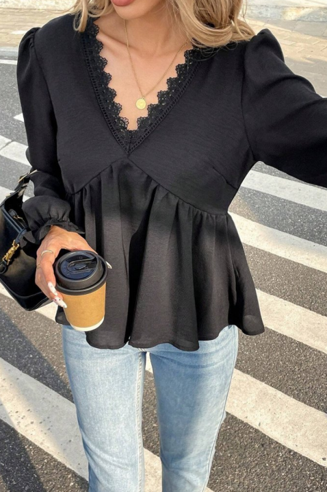 Ženska bluza VLADANZA, Boja: crna, IVET.RS - Nova Kolekcija