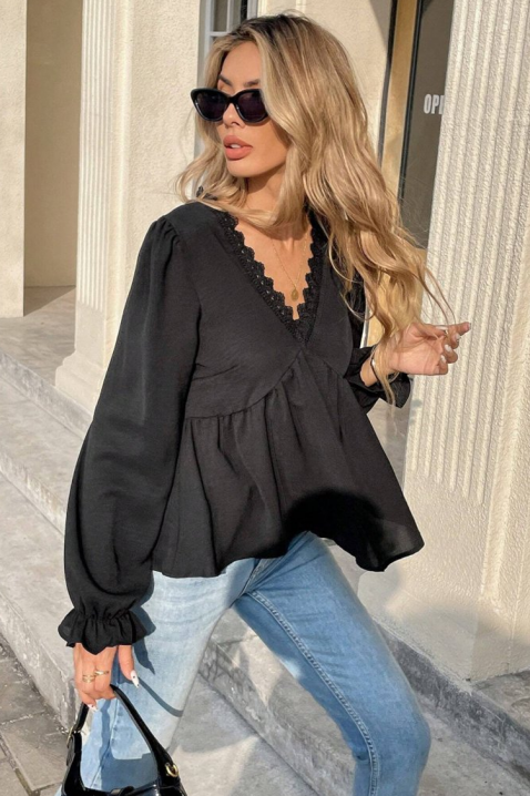 Ženska bluza VLADANZA, Boja: crna, IVET.RS - Nova Kolekcija