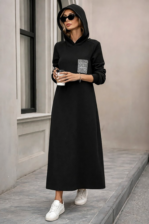 Haljina ASEMDOLA, Boja: crna, IVET.RS - Nova Kolekcija