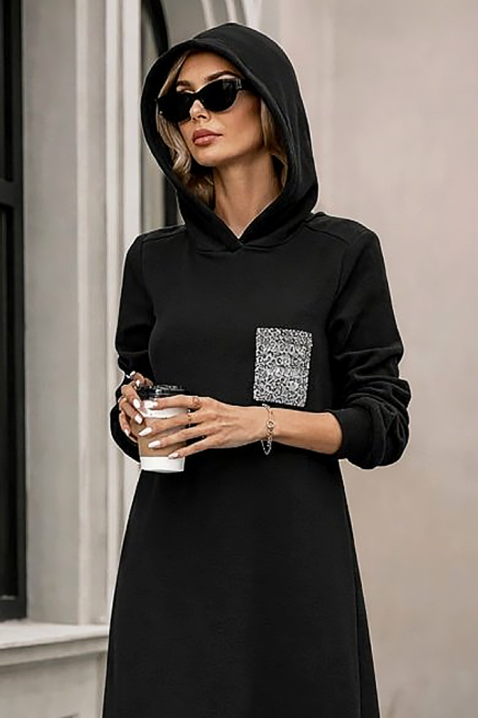 Haljina ASEMDOLA, Boja: crna, IVET.RS - Nova Kolekcija