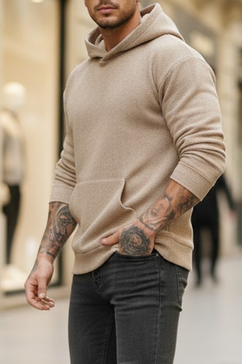 Muška dukserica MINREFO, Boja: bež, IVET.RS - Nova Kolekcija