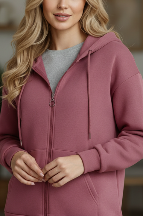 Dukserica BLAGELDA PINK, Boja: roze, IVET.RS - Nova Kolekcija