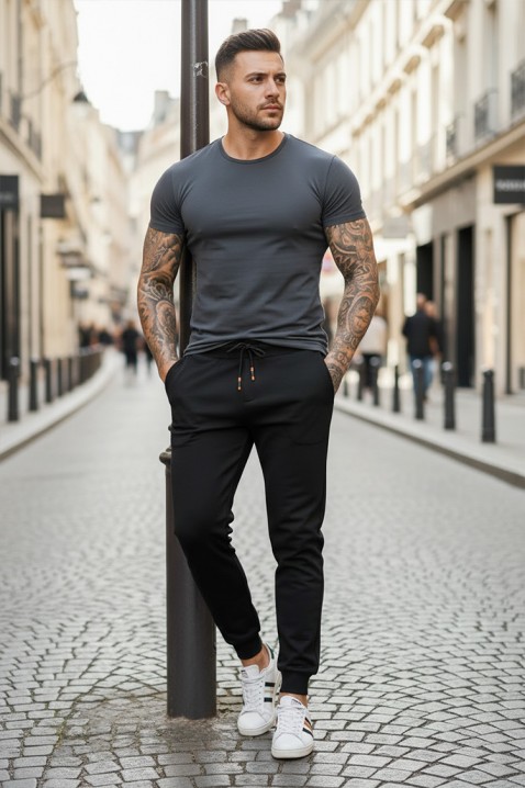 Muške pantalone TIRZO BLACK, Boja: crna, IVET.RS - Nova Kolekcija