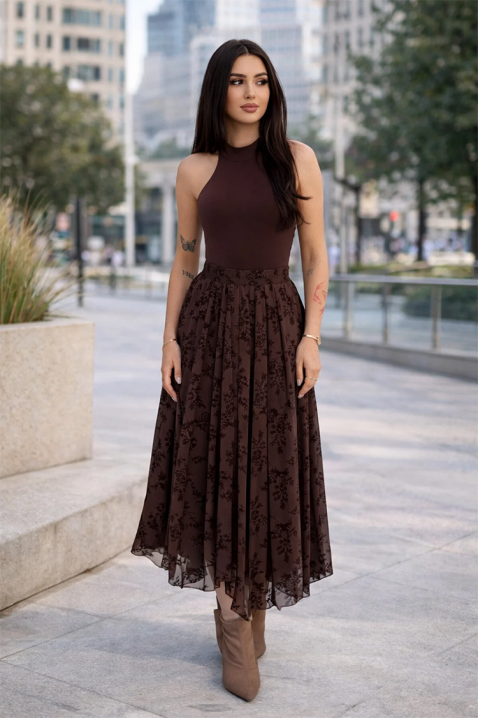 Suknja LOPLANDA, Boja: braon, IVET.RS - Nova Kolekcija