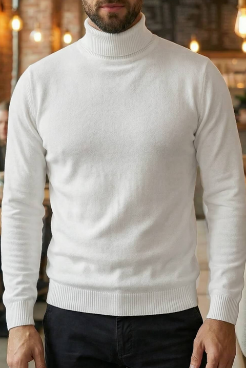 Muški džemper BENZEMO WHITE, Boja: bela, IVET.RS - Nova Kolekcija