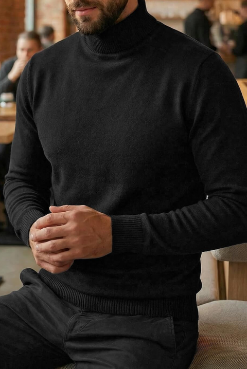 Muški džemper BENZEMO BLACK, Boja: crna, IVET.RS - Nova Kolekcija