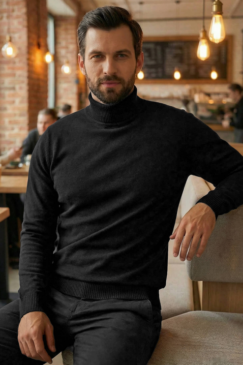 Muški džemper BENZEMO BLACK, Boja: crna, IVET.RS - Nova Kolekcija