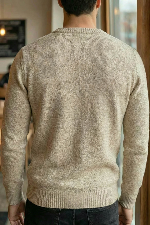 Muški džemper KARELDO BEIGE, Boja: bež, IVET.RS - Nova Kolekcija