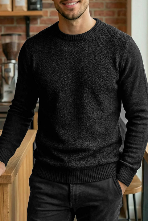 Muški džemper KARELDO BLACK, Boja: crna, IVET.RS - Nova Kolekcija