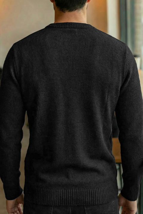 Muški džemper KARELDO BLACK, Boja: crna, IVET.RS - Nova Kolekcija