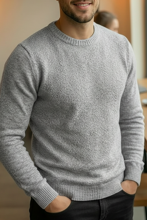 Muški džemper KARELDO GREY, Boja: siva, IVET.RS - Nova Kolekcija