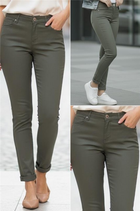 Pantalone GAVRENDA, Boja: kaki, IVET.RS - Nova Kolekcija