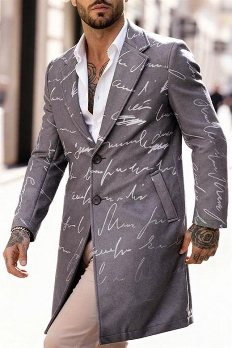 Muški kaput REBELDO, Boja: grafitna, IVET.RS - Nova Kolekcija