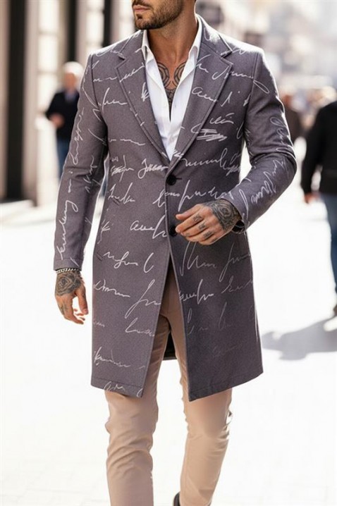 Muški kaput REBELDO, Boja: grafitna, IVET.RS - Nova Kolekcija