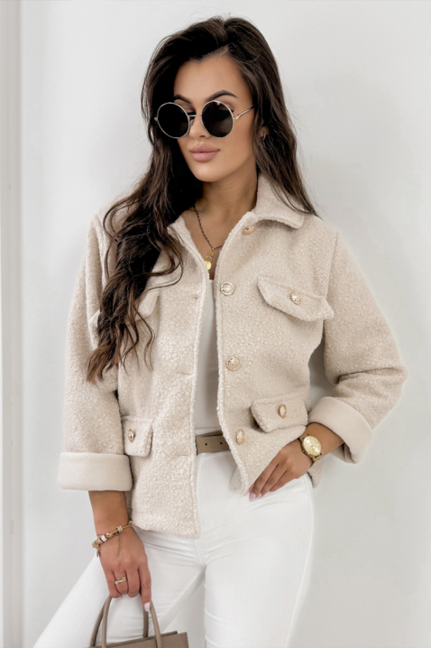 Jakna REDIOLJA BEIGE, Boja: bež, IVET.RS - Nova Kolekcija