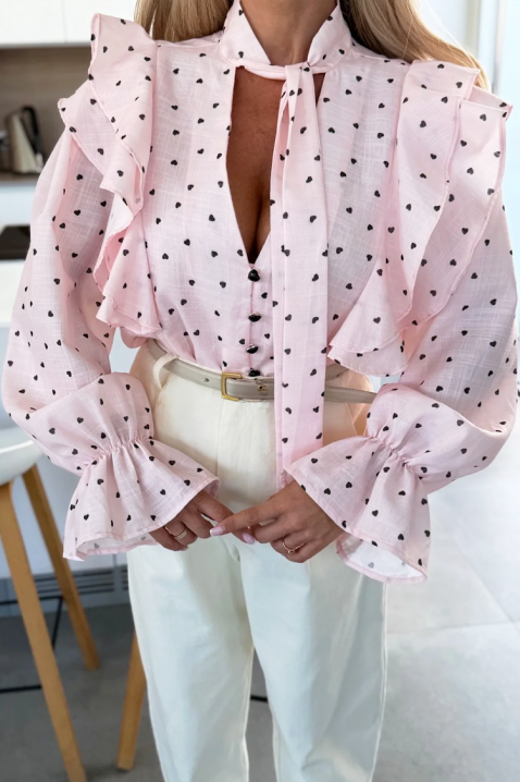 Ženska košulja SROVOLZA PUDRA, Boja: rose, IVET.RS - Nova Kolekcija