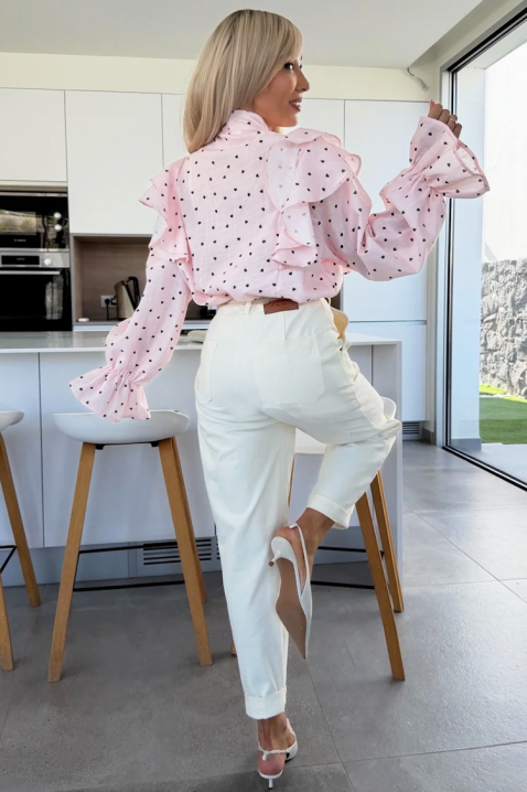 Ženska košulja SROVOLZA PUDRA, Boja: rose, IVET.RS - Nova Kolekcija