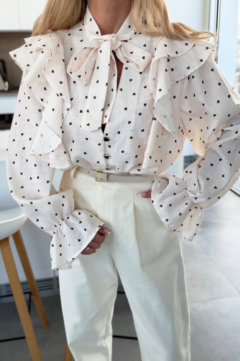 Ženska košulja SROVOLZA ECRU, Boja: ecru, IVET.RS - Nova Kolekcija