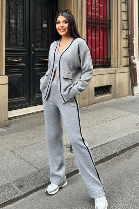 Komplet TROHELMA GREY, Boja: siva, IVET.RS - Nova Kolekcija