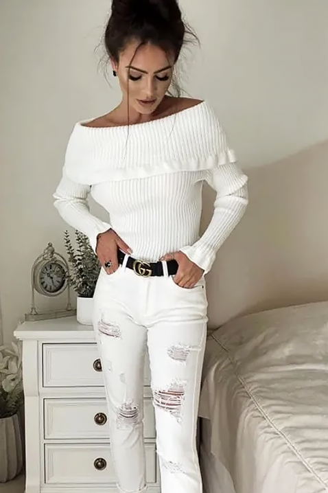 Ženska bluza PENSOLDA WHITE, Boja: bela, IVET.RS - Nova Kolekcija