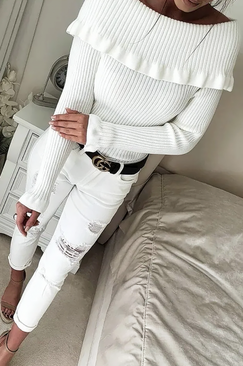 Ženska bluza PENSOLDA WHITE, Boja: bela, IVET.RS - Nova Kolekcija