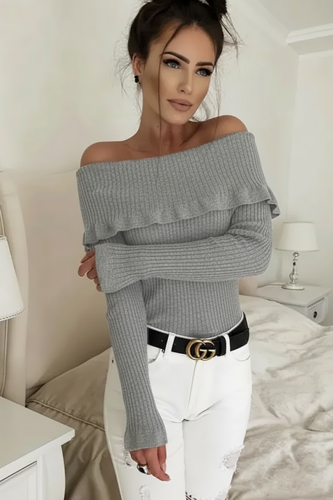 Ženska bluza PENSOLDA GREY, Boja: siva, IVET.RS - Nova Kolekcija