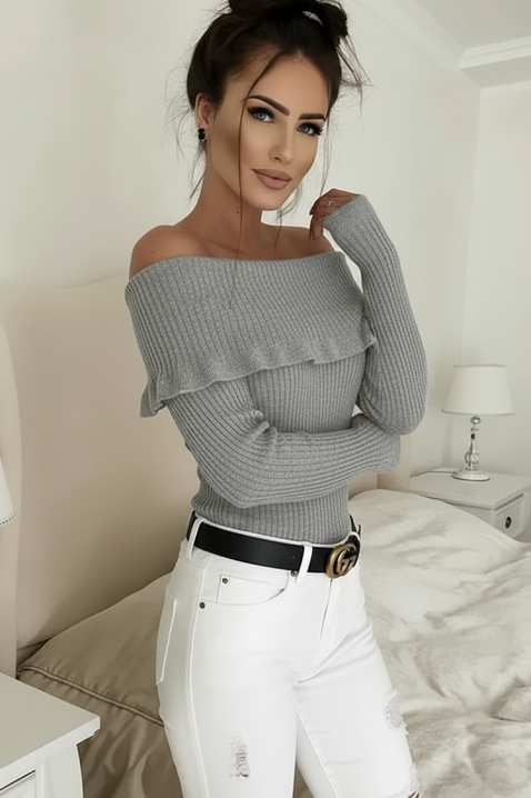 Ženska bluza PENSOLDA GREY, Boja: siva, IVET.RS - Nova Kolekcija