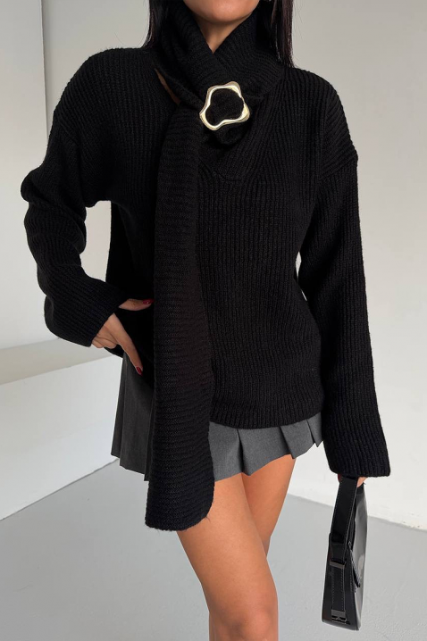 Džemper MIKONZA BLACK, Boja: crna, IVET.RS - Nova Kolekcija