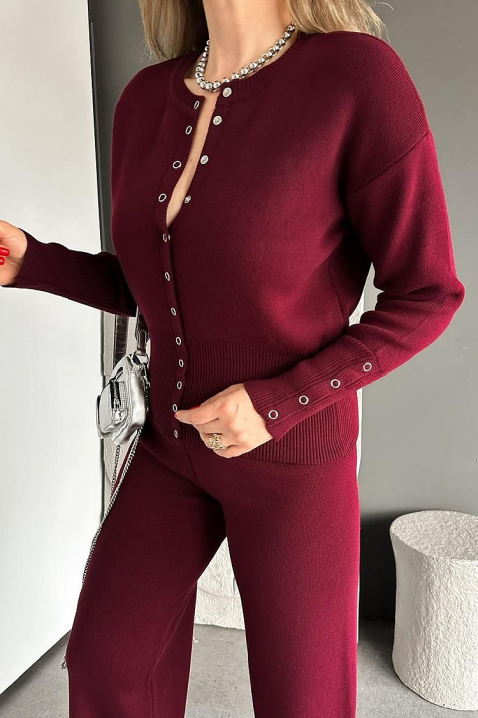 Komplet ELZORANA BORDO, Boja: bordo, IVET.RS - Nova Kolekcija