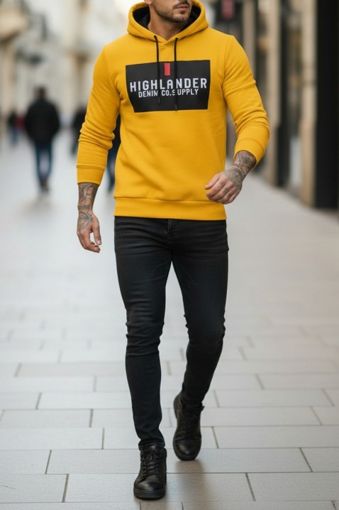 Muška dukserica MEFRIDO YELLOW, Boja: žuta, IVET.RS - Nova Kolekcija