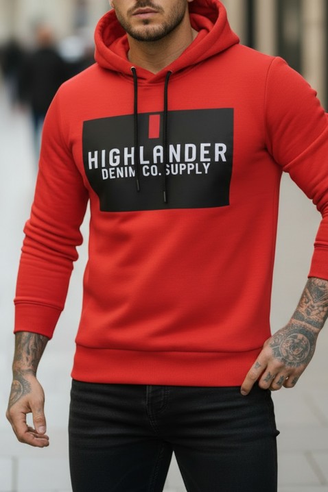 Muška dukserica MEFRIDO RED, Boja: crvena, IVET.RS - Nova Kolekcija