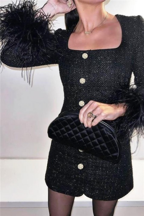 Haljina MIRFELDA BLACK, Boja: crna, IVET.RS - Nova Kolekcija