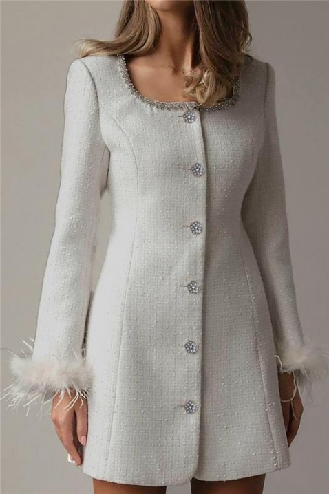 Haljina MIRFELDA WHITE, Boja: bela, IVET.RS - Nova Kolekcija