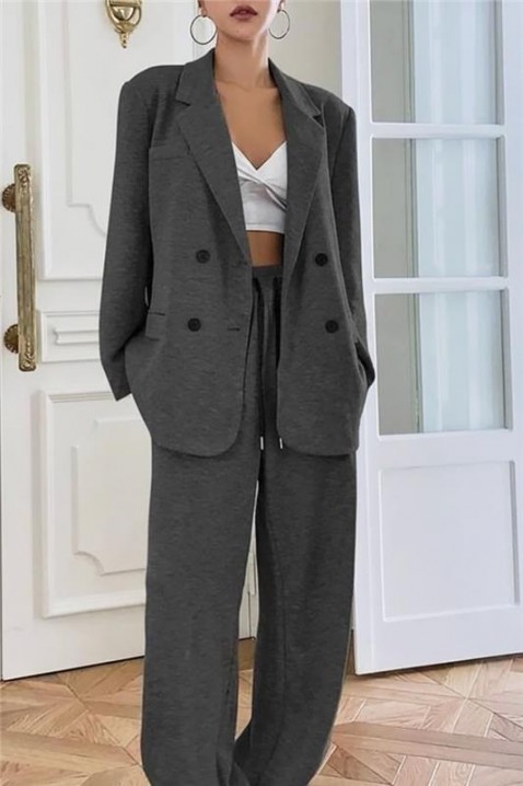 Komplet BENZOLA GRAFIT, Boja: grafitna, IVET.RS - Nova Kolekcija