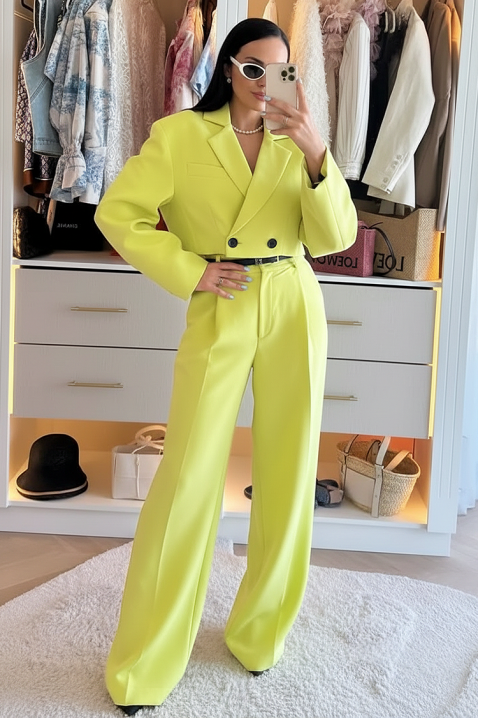 Komplet MINSONZA LIME, Boja: limeta, IVET.RS - Nova Kolekcija