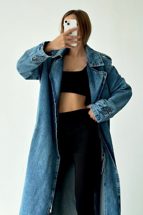 Mantil ZUARDA, Boja: plava, IVET.RS - Nova Kolekcija