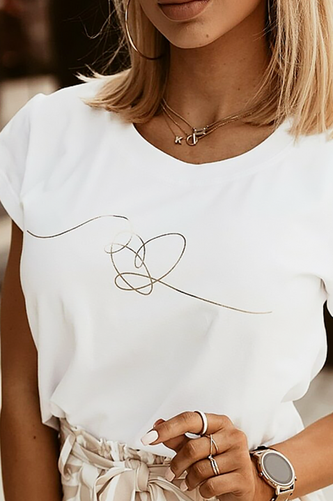 Majica HROVILDA, Boja: bela, IVET.RS - Nova Kolekcija